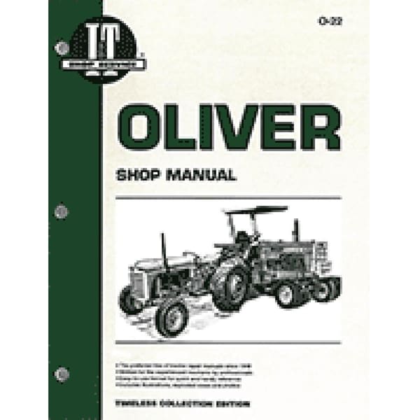 Aftermarket Service Shop Manual I&T O-22 For Oliver 2050 2150 (80 Pages) O22 - main